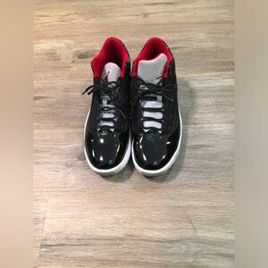 Jordan Black and Red Sneakers